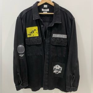 UO Patches Denim Overshirt